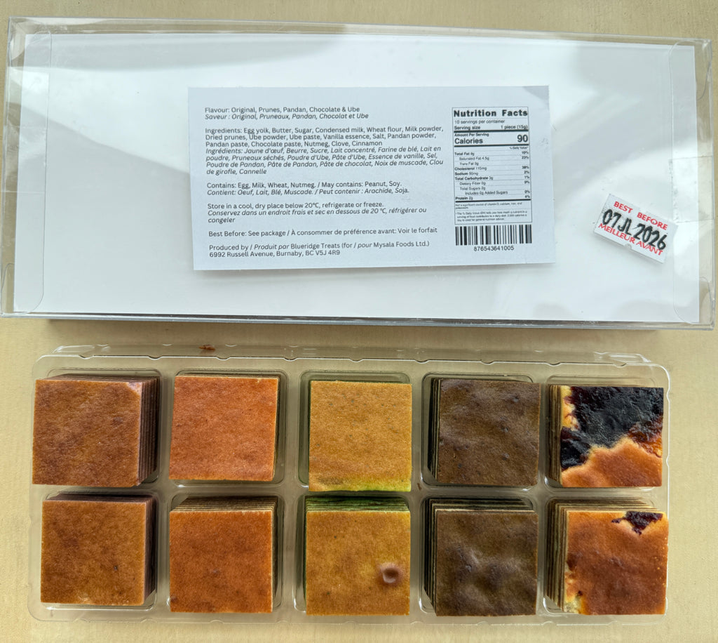 Holi Cakes - 10 pieces of Spekkoek (Lapis Legit) - Assortment Flavors