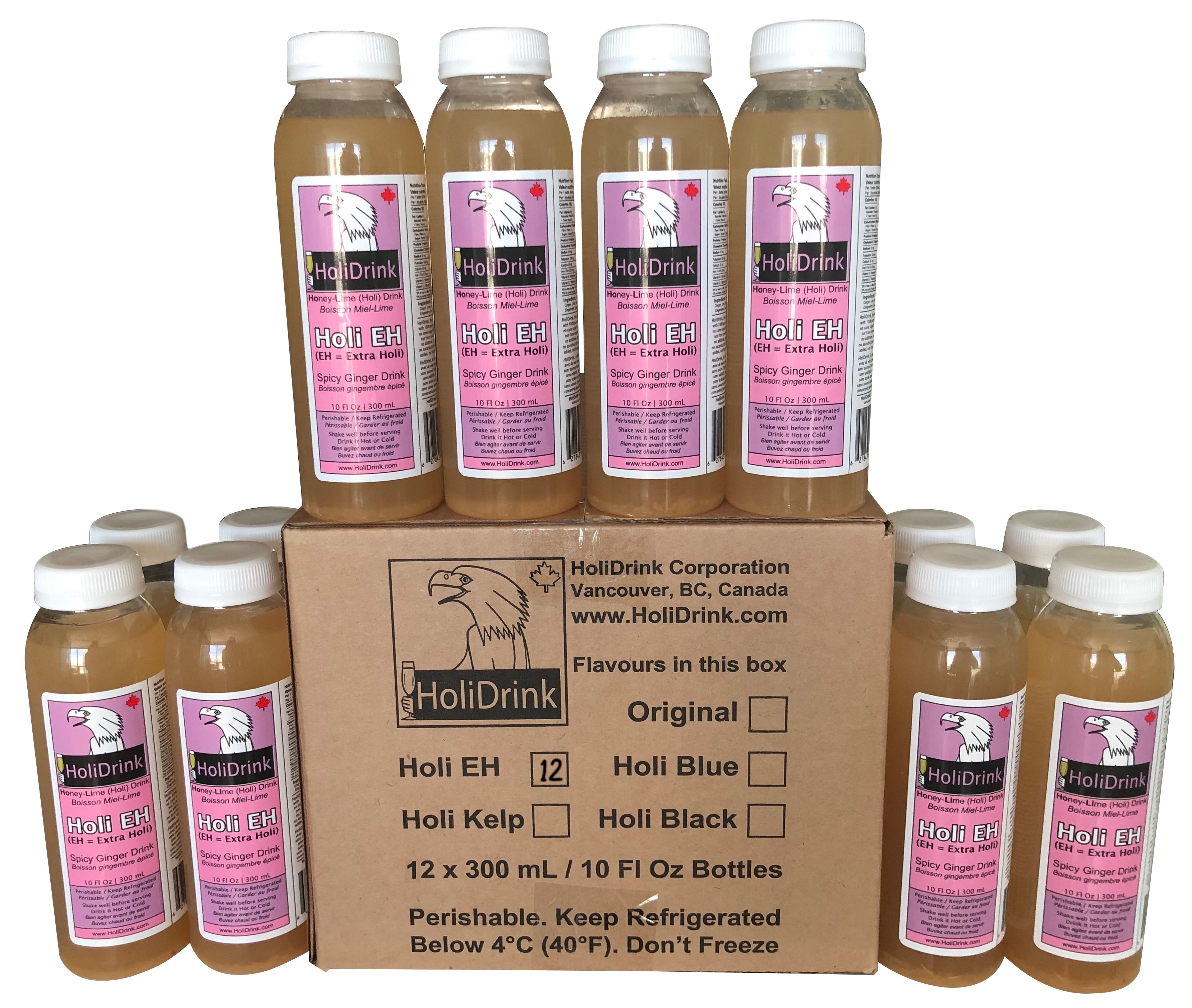 HoliDrink HoliEH Spicy Ginger — 12 Pack (300 mL)