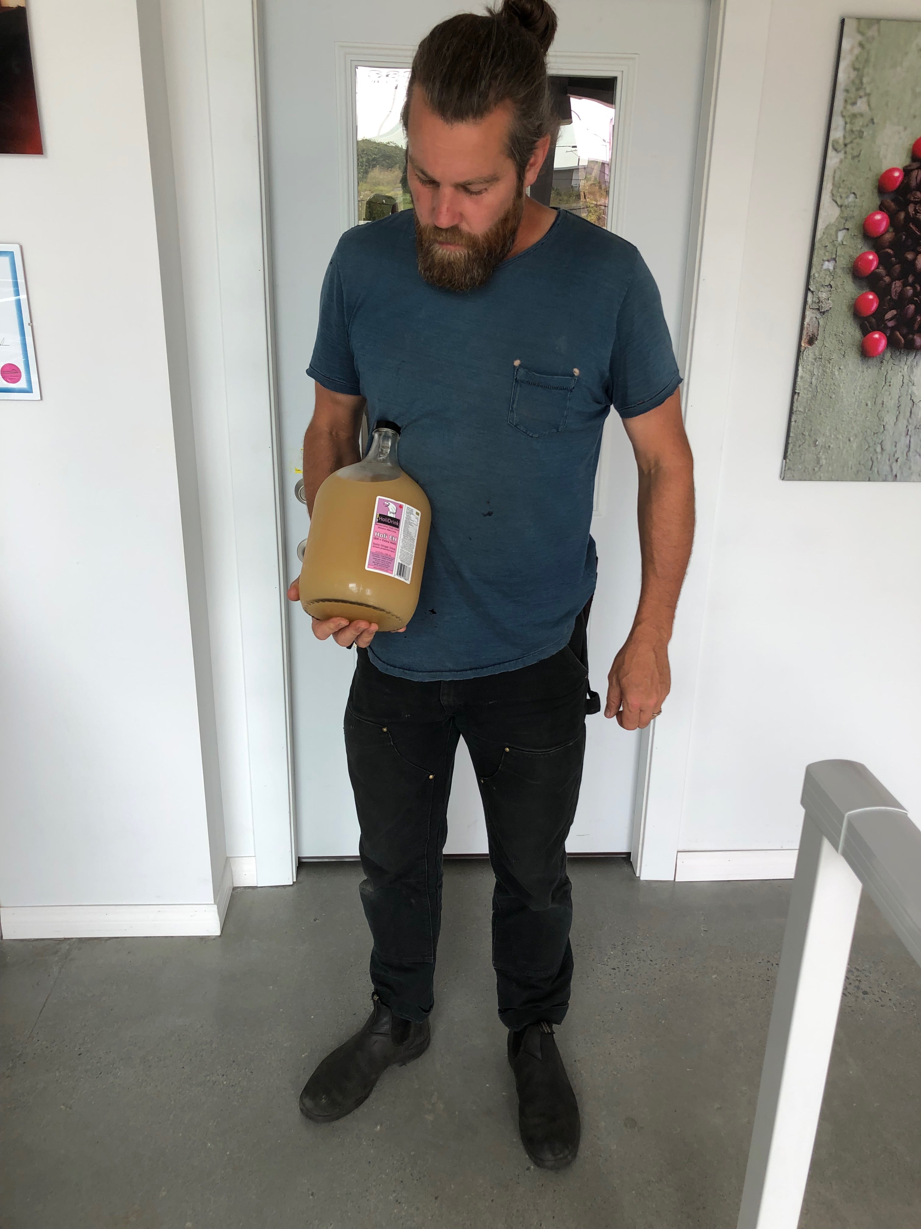 1 Gallon HoliDrink HoliEH Spicy Ginger in Glass Bottle